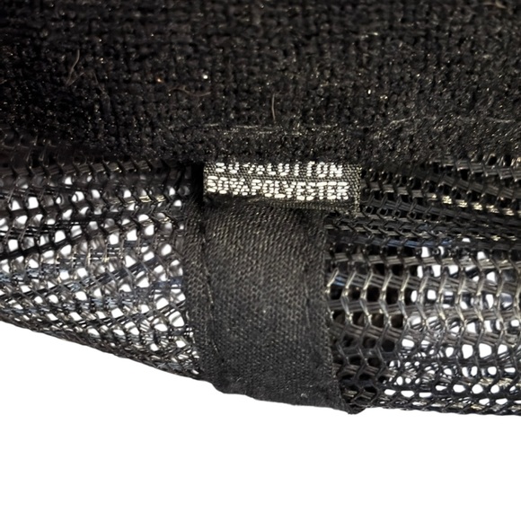 Lauren Moshi Black Smile/Lips Trucker Hat - Picture 6 of 6